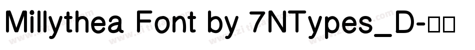 Millythea Font by 7NTypes_D字体转换
